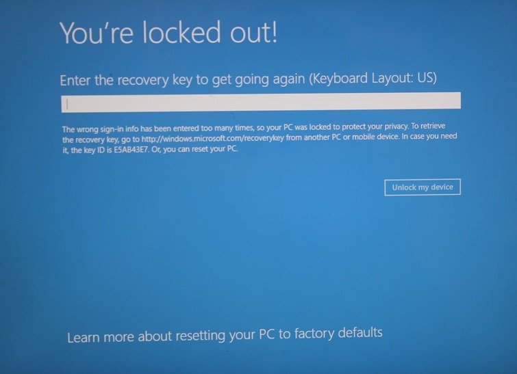 Windows Microsoft Recovery Key